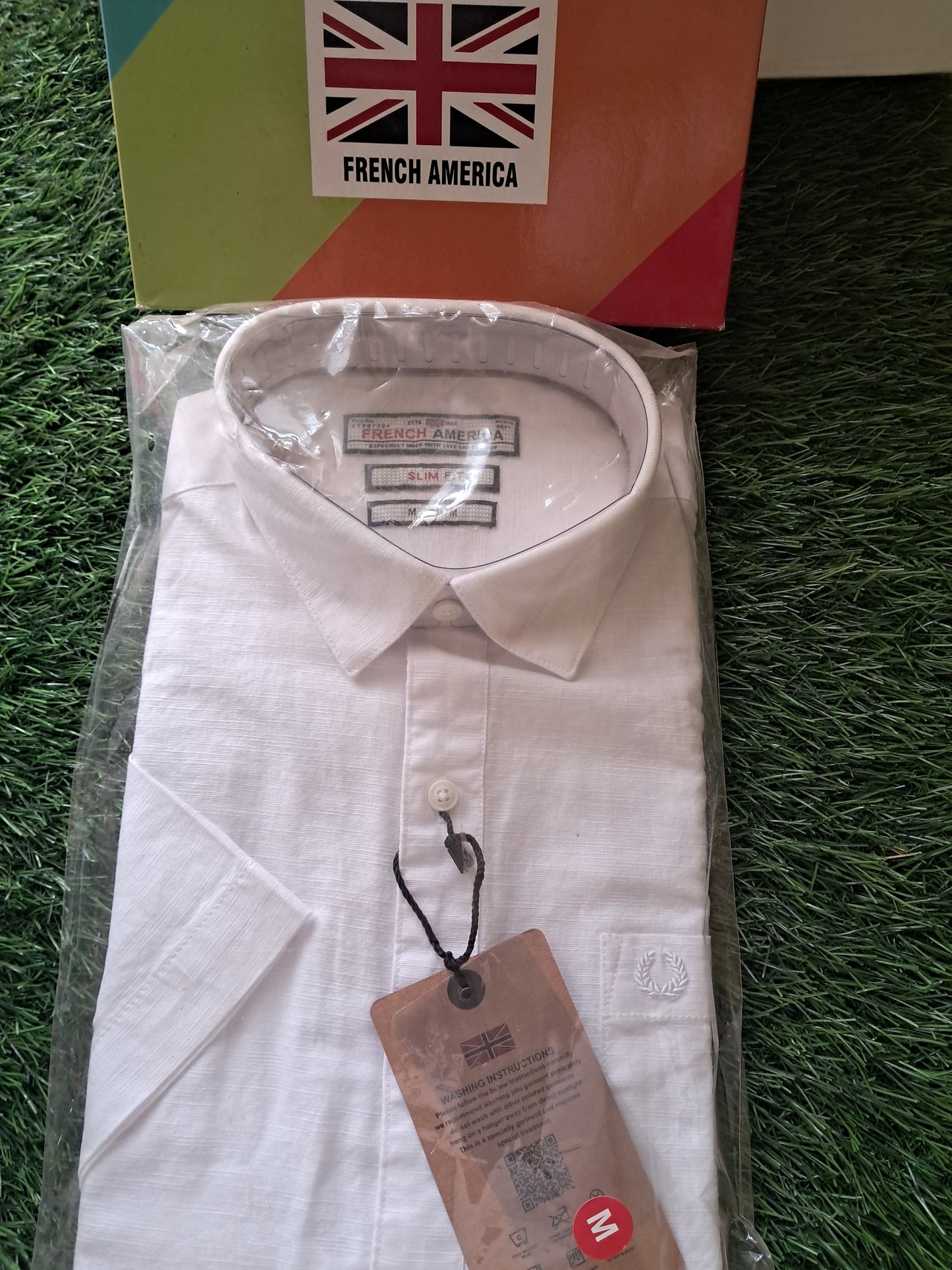 French America white half shirt.